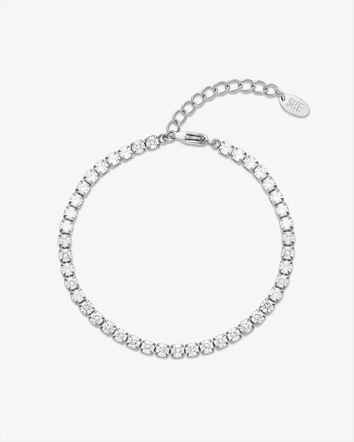 Tennis Bracelet Silver- Who Is She