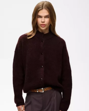 Debbie Cardigan Plum Melange - Gestuz