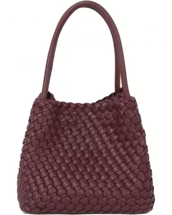 Lily Braided Structure Deep Burgundy - Hvisk
