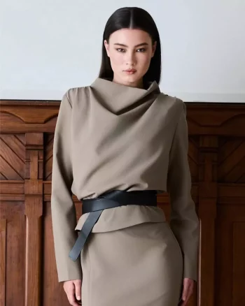Beverly Top Taupe Grey - Iben
