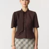 Yasriu Skarf Blazer Coffee Bean Blazer - Yas