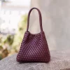 Lily Braided Structure Deep Burgundy - Hvisk