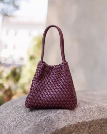 Lily Braided Structure Deep Burgundy - Hvisk