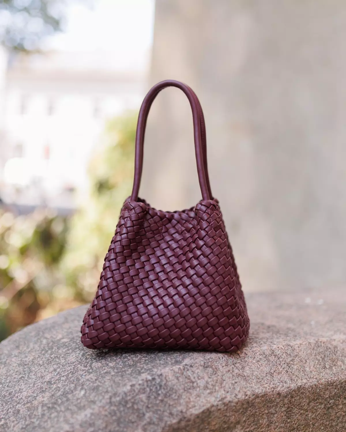 Lily Braided Structure Deep Burgundy - Hvisk