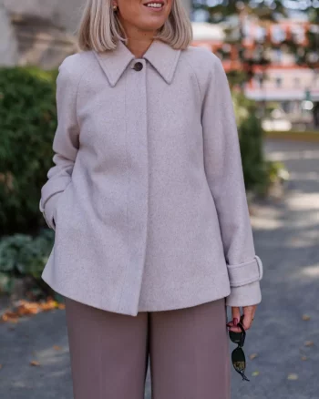 Tary Wool Coat Oaty Melange - MbyM