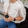 Signature Print T- Shirt Light Ivory - Les Deux