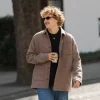 Wool Overshirt Dark Sand Melange - Les Deux