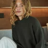 Paula Knit Blouse Brown Melange - Neo Noir