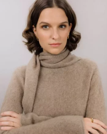 Boudica Scarf Sand Brown  - Urban Pioneers