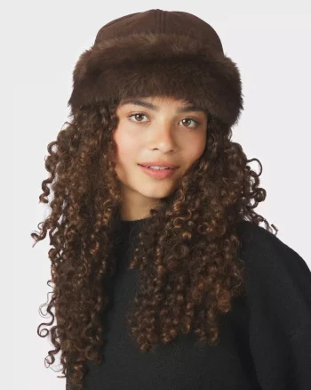 Nappi Faux Fur Hat Brown - Neo Noir