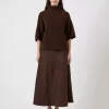 Yasemlia 2/4 Wool Knit Pullover Coffe Bean - Yas