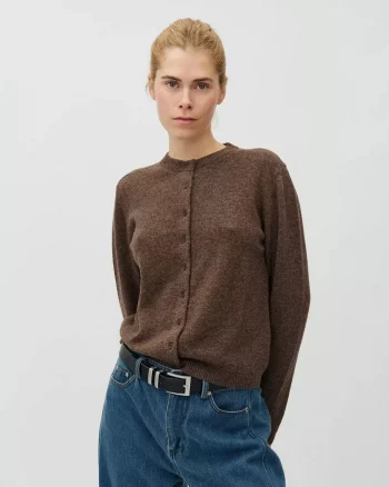 Averi Knit Cardigan Java Melange - Mbym
