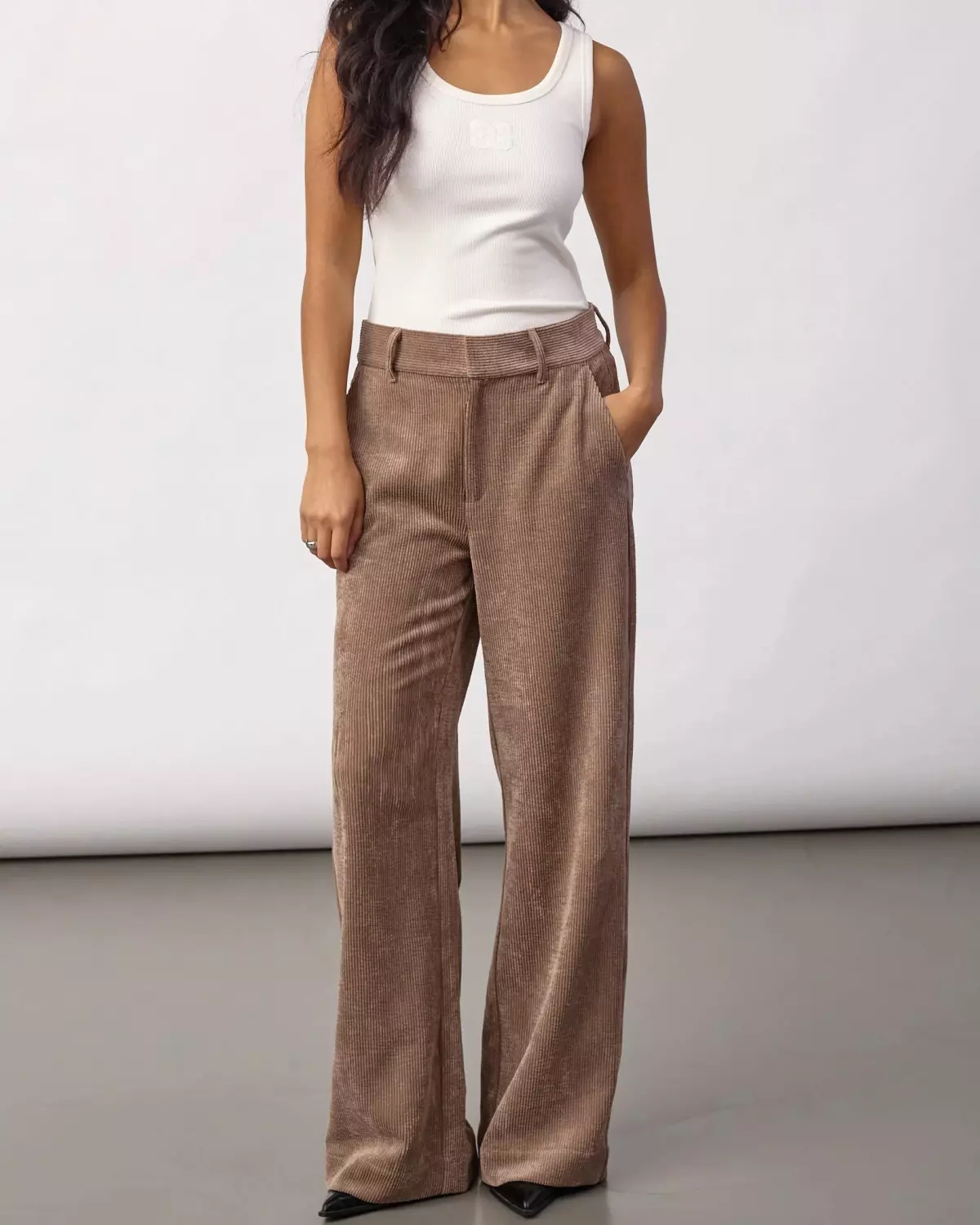 Daisy Cord Pant Walnut - Co´Couture