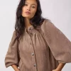 Daisy Cord Shirt Walnut - Co´Couture