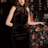 Amina Dress Brown - Secrets By B