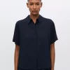 Mina SS Shirt Dark Saphire - Samsøe Samsøe