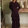 Jessie LS Maxi Dress Burgundy - Love Lolina