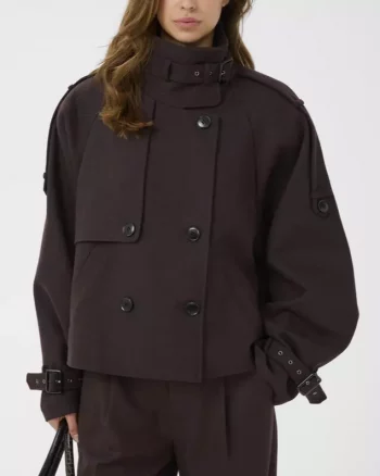 Avic Short Jacket Ganache - Gestuz