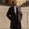Miles Wool Coat Dark Brown - Urban Pioneers