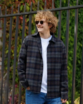 Felix Shirt Navy Check - Urban Pioneers