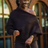 Debbie Drape Pullover Ganache Melange - Gestuz