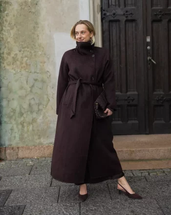 Hanne Coat Black Coffee - Samsøe Samsøe