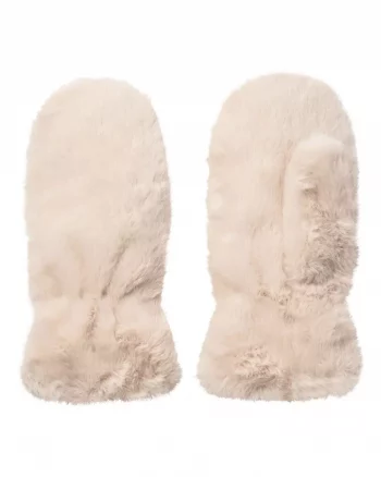 Penza Fur Mitten Bone - Co'Couture