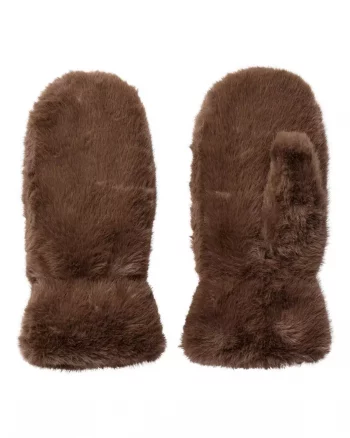 Penza Fur Mitten Mocca - Co'Couture