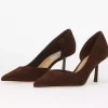 Vena Heel Suede Chocolate Brown  - Steve Madden
