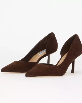 Vena Heel Suede Chocolate Brown  - Steve Madden