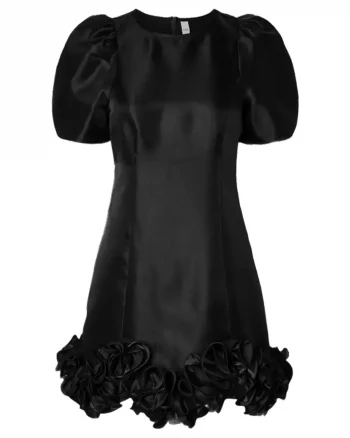 Yaselina Wave Dress Black - YAS