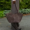 Maya Large Suede Truffle - Jim Rickey