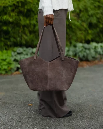Maya Large Suede Truffle - Jim Rickey