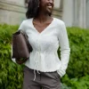 Yasmellis LS Knit Cardigan Pristine - Yas