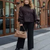Avic Short Jacket Ganache - Gestuz