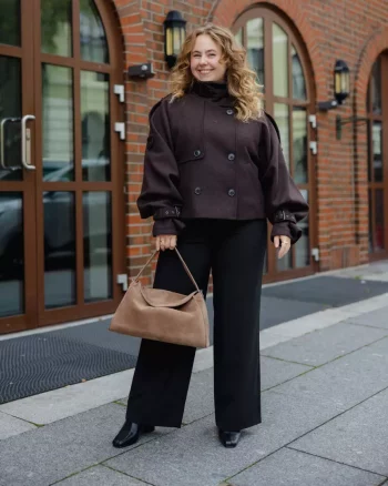 Avic Short Jacket Ganache - Gestuz