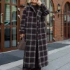 Nora Trenchcoat Black Coffee Check - Urban Pioneers