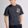 Patches Tee Dark Navy - Urban Pioneers