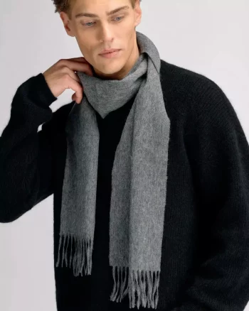 Beaumont Mel. Wool SCarf Grey - Urban Pioneers