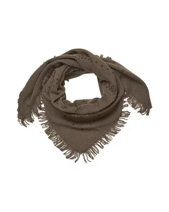 Jucca Knit Scarf Black Olive - Second Female