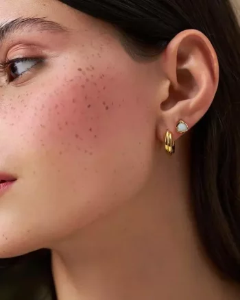 Chubby Intertwined Hoop Earrings - Orelia