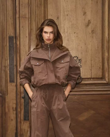 Alina Double Funnel Neck Jacket - Co'Couture