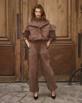 Alina Pull-On Pant Brown - Co'Couture