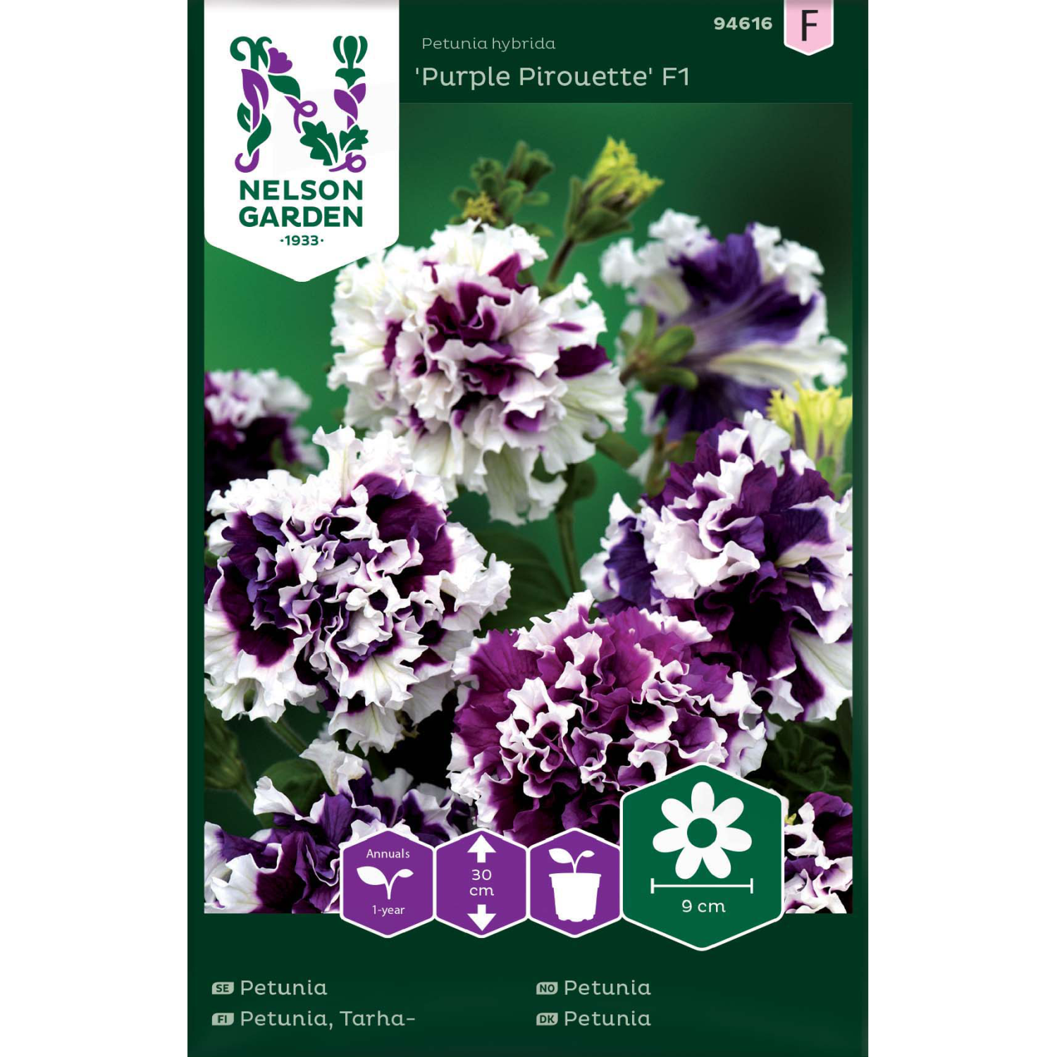 Petunia, Purple Pirouette F1, dobbel