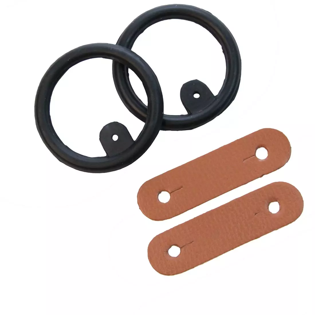 Strikk til stigbøyle m/ Lær