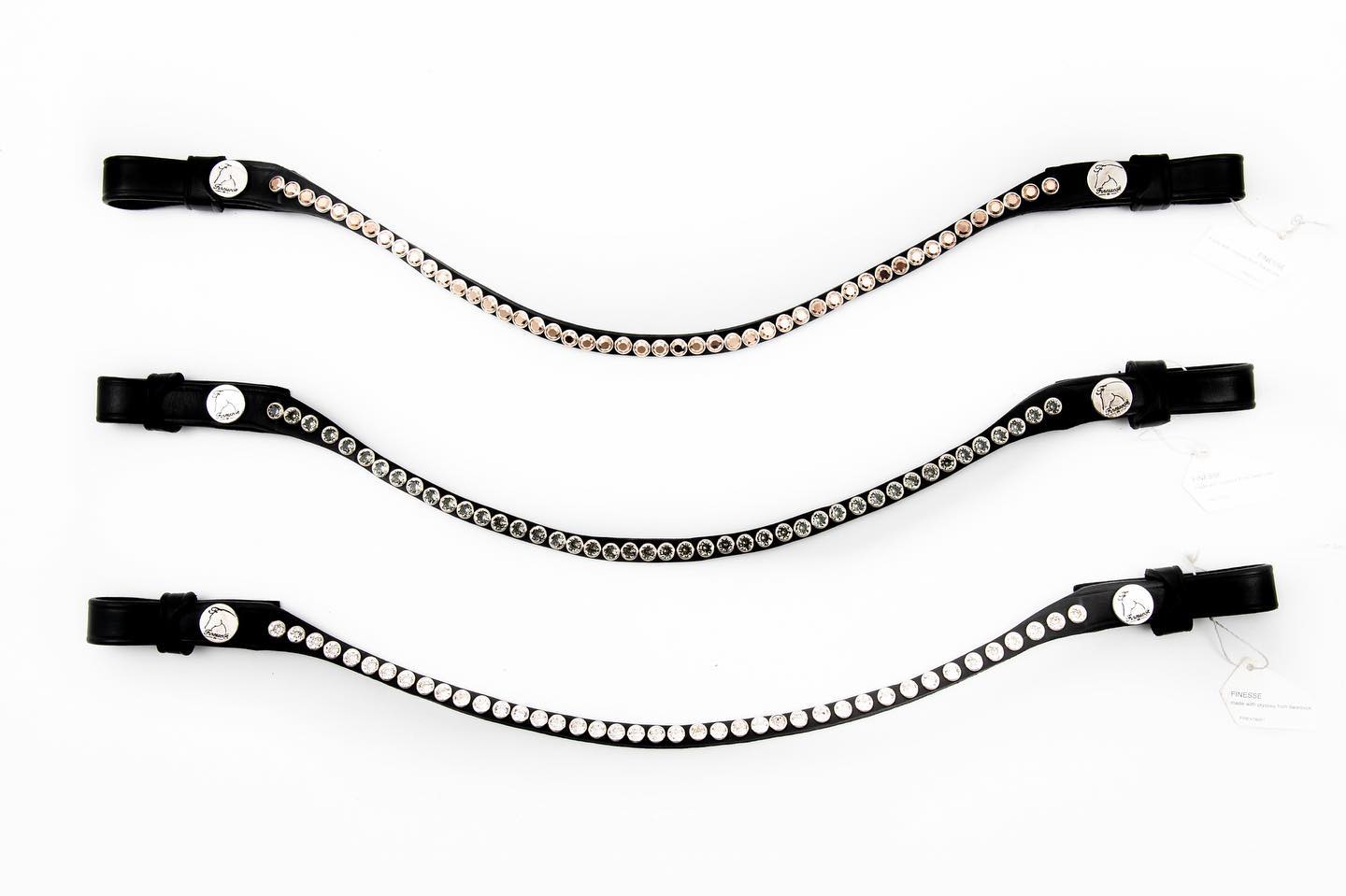 Finesse Bridles Pannebånd Brun Lær