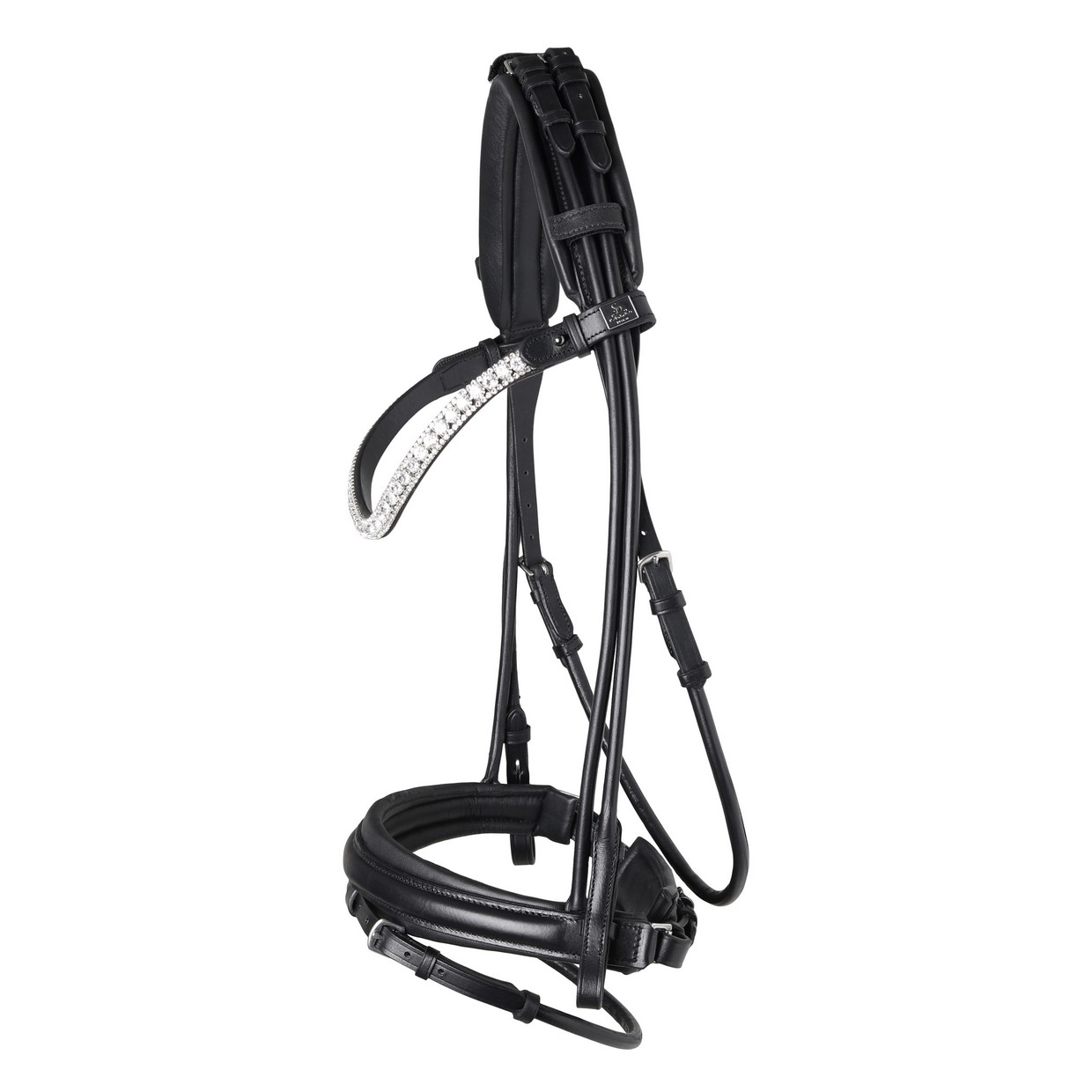 SD® OLYMBRIO ROLLED BRIDLE. BLACK.