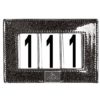 SD® MYSTERY NUMBER HOLDER. BLACK GLITTER.