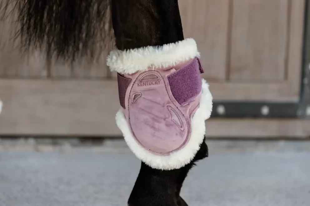 Kentucky Vegan Sheepskin Young Horse Fetlock Boots Velvet