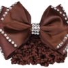 SD® DIAMOND HAIRBOW IN BROWN.